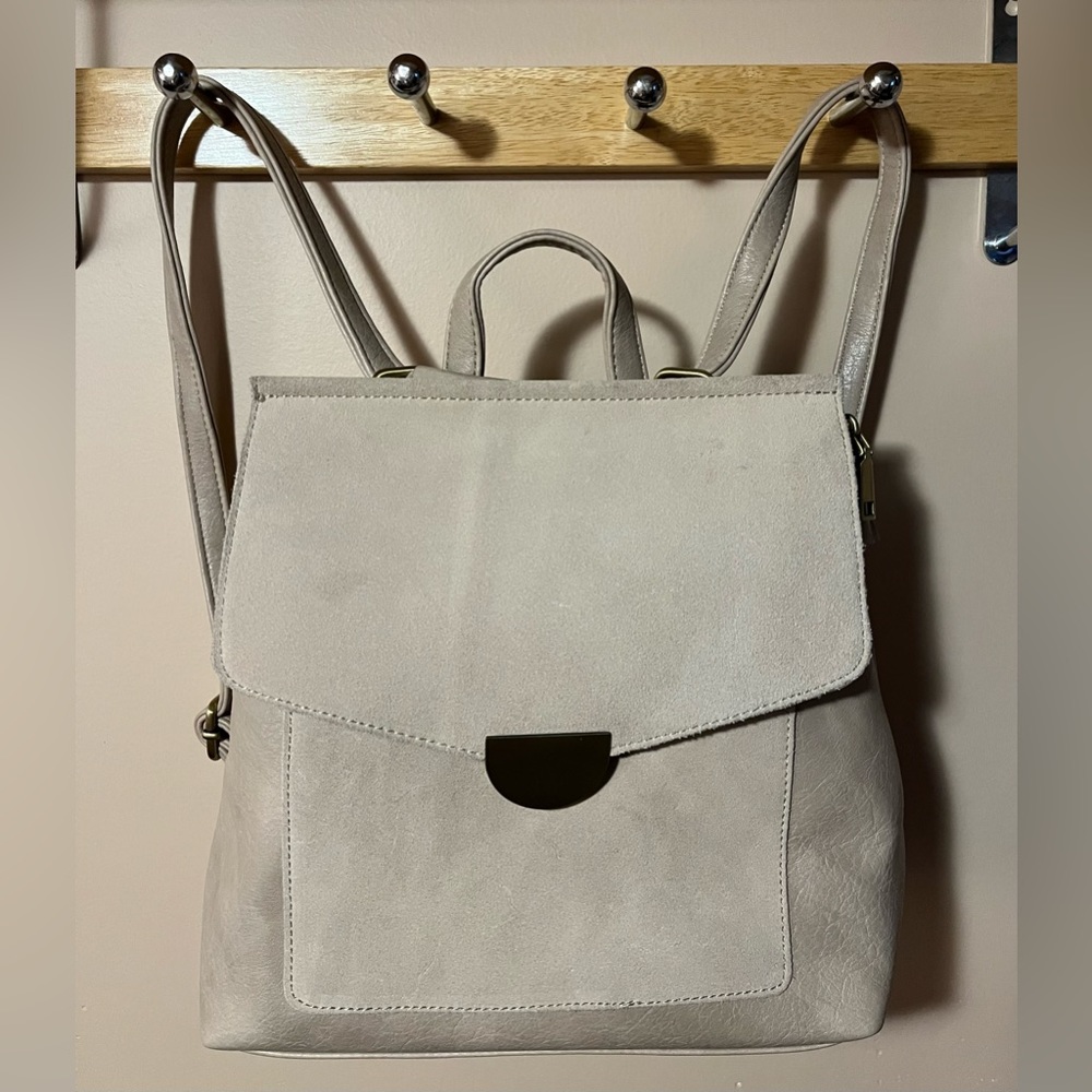 Suede Convertible Backpack